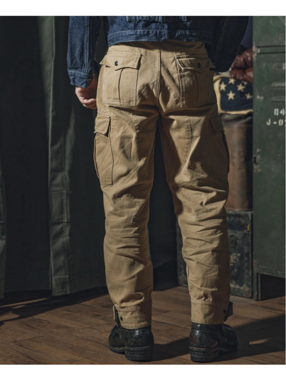 Non Stock Belgian M-64 13 oz Cotton Twill Relaxed Fit Field Barrel Leg Pants 38